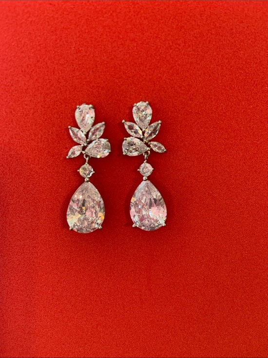 Circonia Jewelry - Teardrop Crystal Drop Earrings for Women